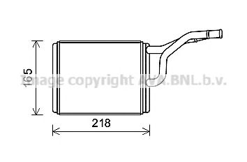 AVA QUALITY COOLING cr6137 -  Теплообменник, отопление салона